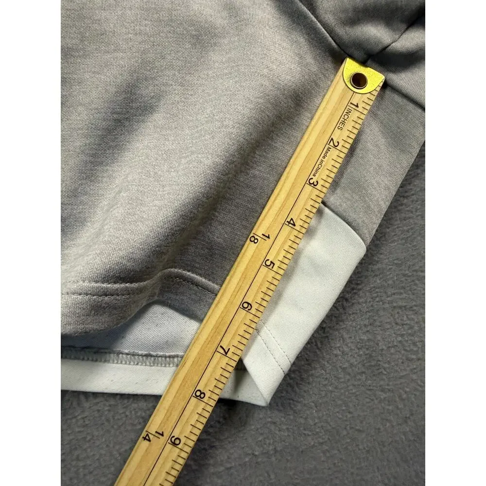 Adidas Mens XL Gray Performance Training Shorts Zipper Pockets Athletic Gym